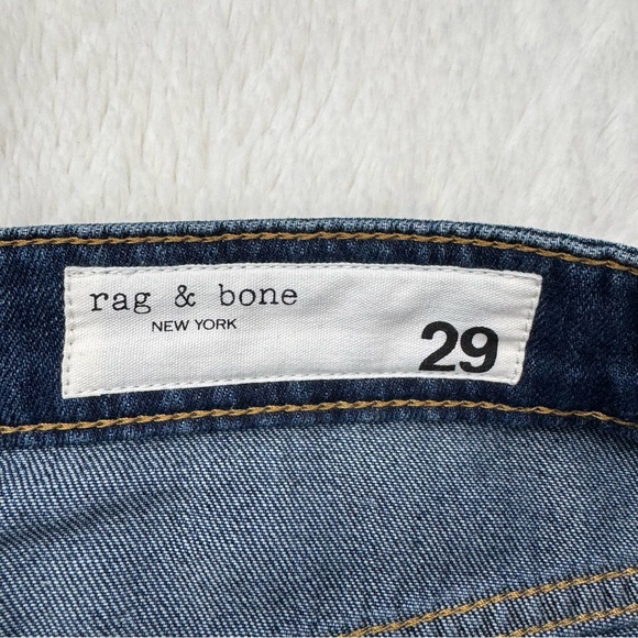 Rag & Bone Logan Mid Rise Wide Leg Jeans Women’s 29 Annalise 5-Pocket Classic - Picture 7 of 12